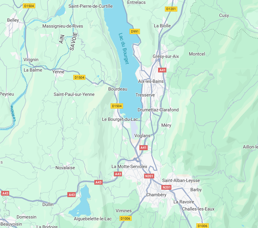 Carte de la zone d'activité